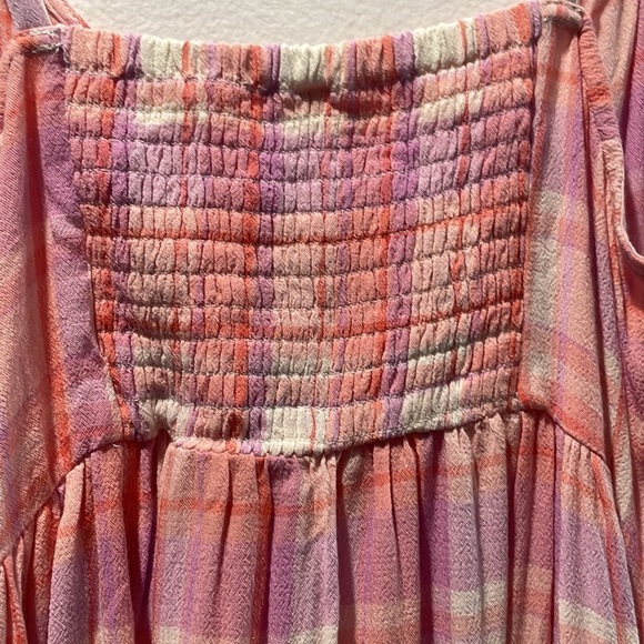 NWT BP Pink Plaid Strappy Summer Mini Dress - Picture 6 of 8